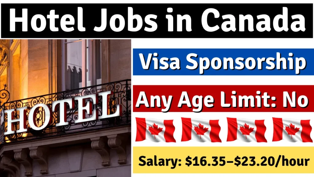 Hotel Jobs in Canada with Visa Sponsorship